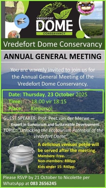 Vredefort Dome Conservancy AGM2025